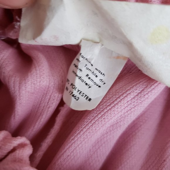 Vintage 70s pastel pink polyester pleated / accordion skirt - Picture 4 of 5